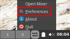 click Preferences