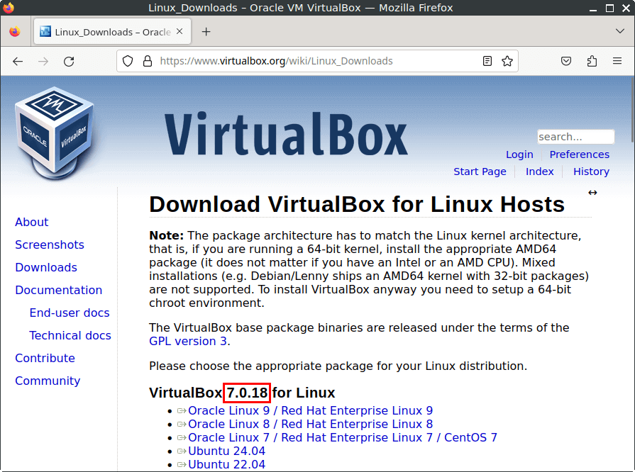 virtualbox latest version