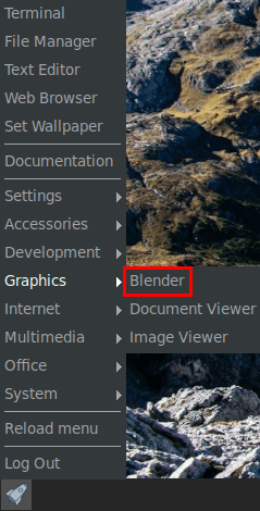 blender menu