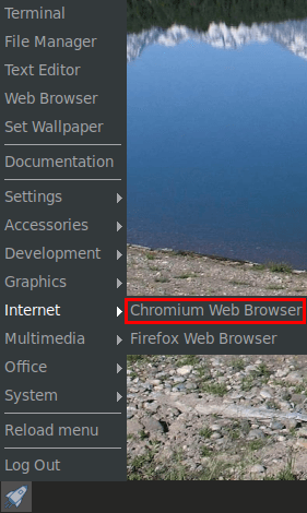 chromium menu