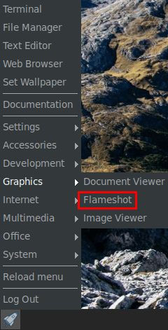 flameshot menu