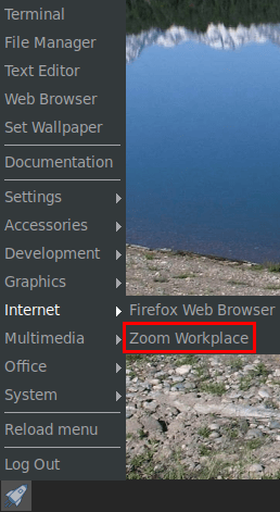 zoom menu