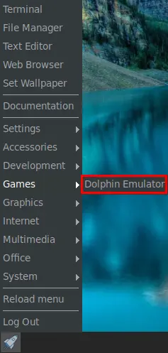 dolphin emulator menu