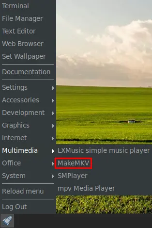 makemkv menu