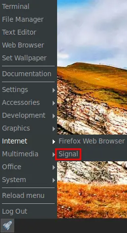 signal menu