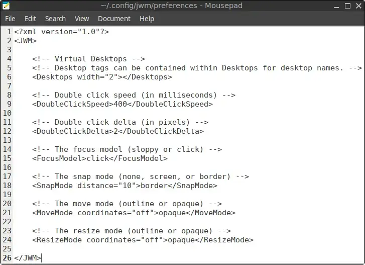 Contents of the ~/.config/jwm/preferences file