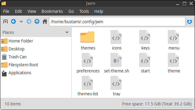Contents of the ~/.config/jwm directory