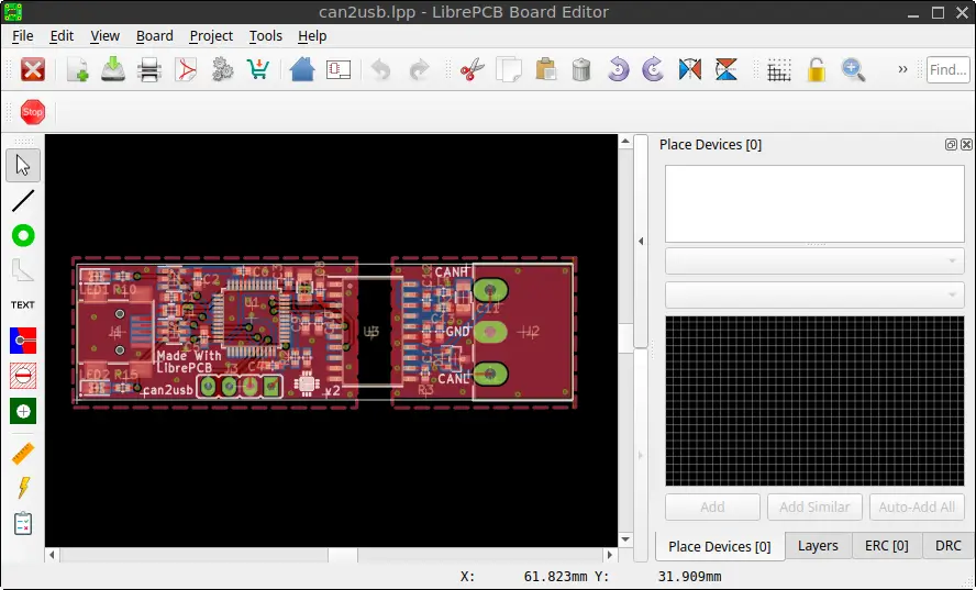 LibrePCB Board Editor