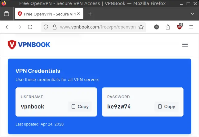 VPN Credentials