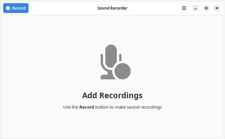 GNOME Sound Recorder