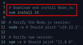 Download and install Node.js command