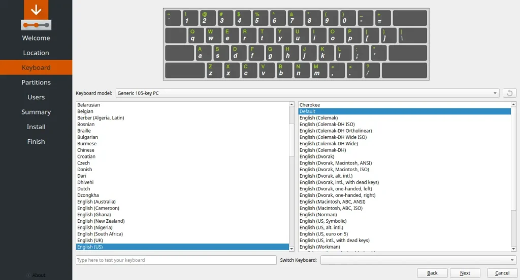 Choose Your Keyboard Layout