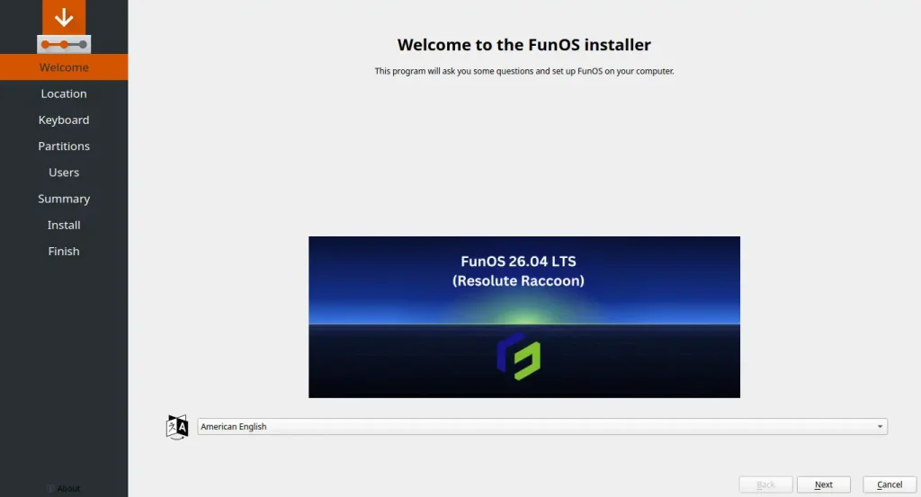 Welcome to the FunOS Installer