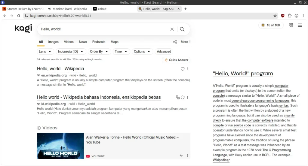 Helium Browser