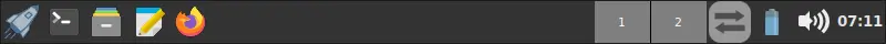 FunOS tray increased to 40 pixels in height