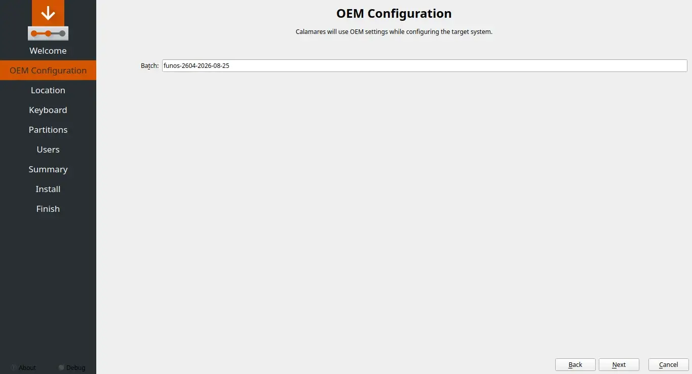 OEM Batch Name