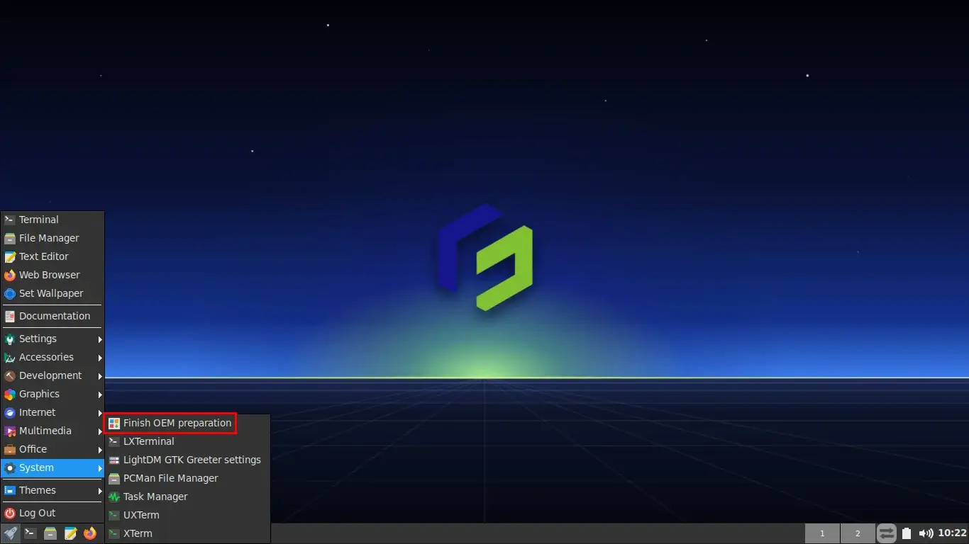 Finish OEM Start Menu