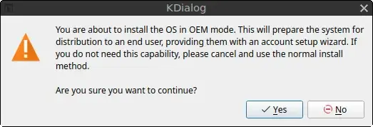 OEM Warning Dialog